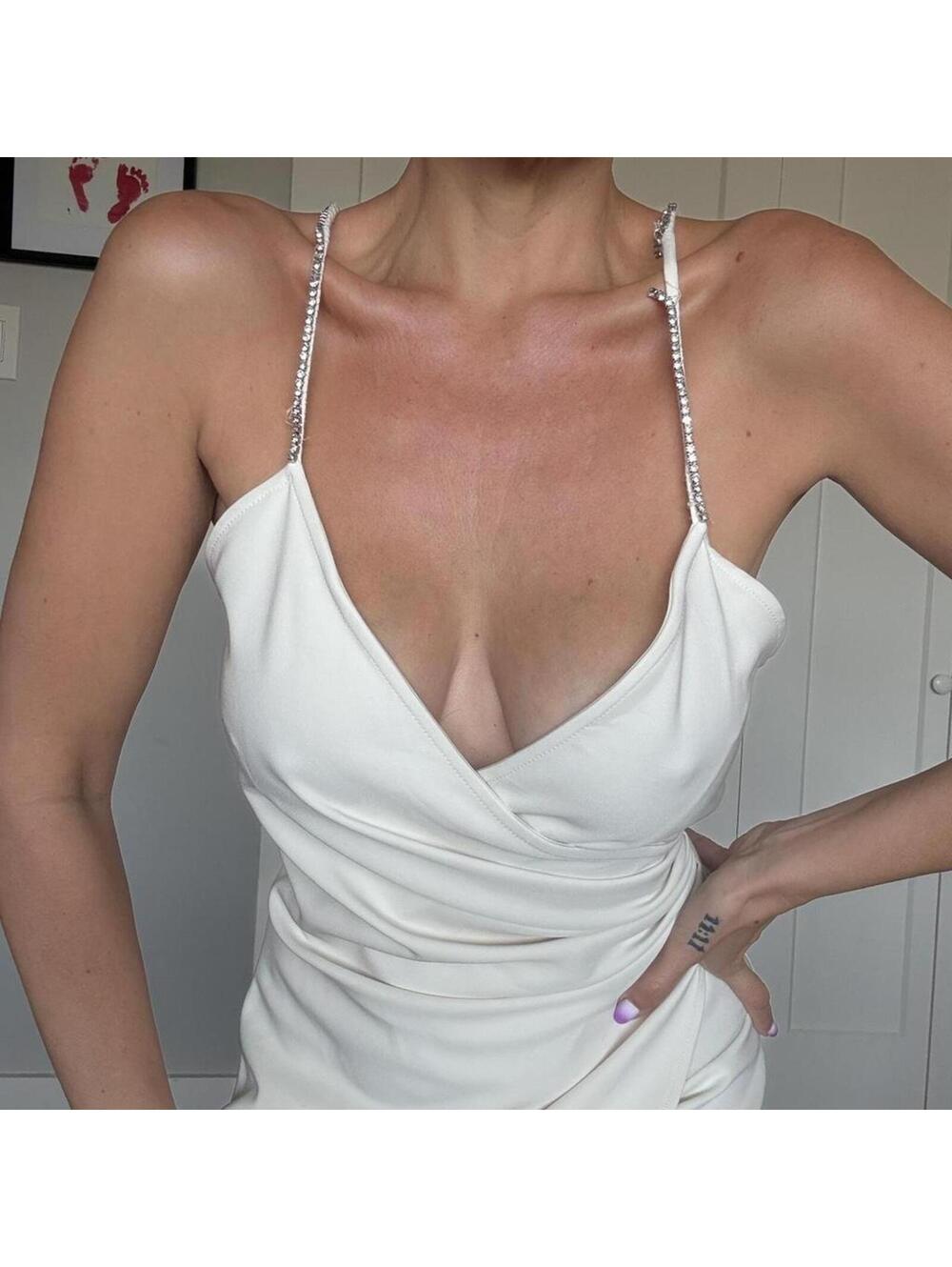 Zara White Midi Dress - Picture 4 of 8